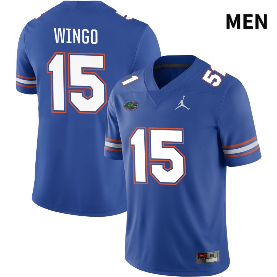 NCAA Florida Gators Derek Wingo Men's #15 Jordan Brand Royal 2022 NIL Stitched Authentic College Football Jersey CWZ7164ID